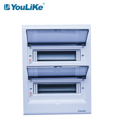 Άσπρη σκόνη που χρωματίζει το κάθετο επίπεδο μοντάρισμα κιβωτίων 24 τρόπων MCB